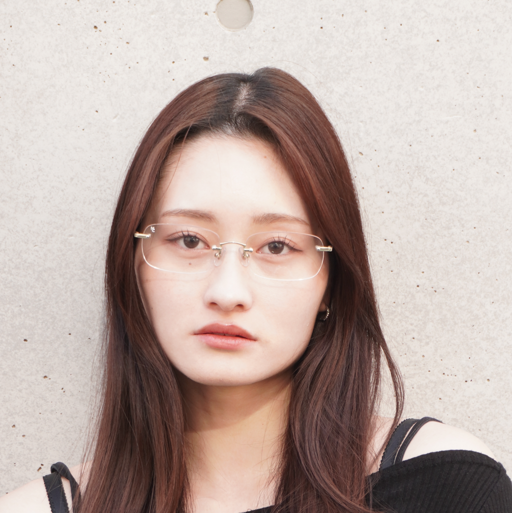 リムレス サングラス シルバー