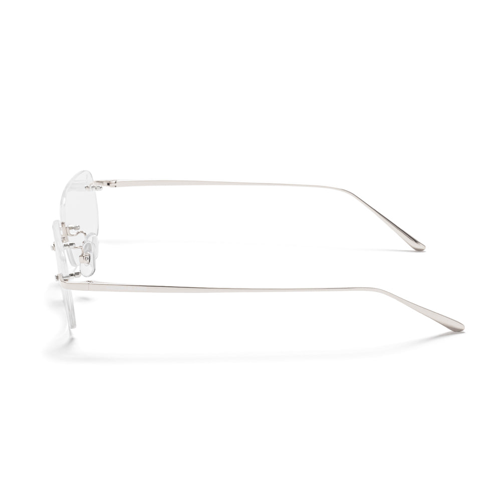 リムレス サングラス シルバー