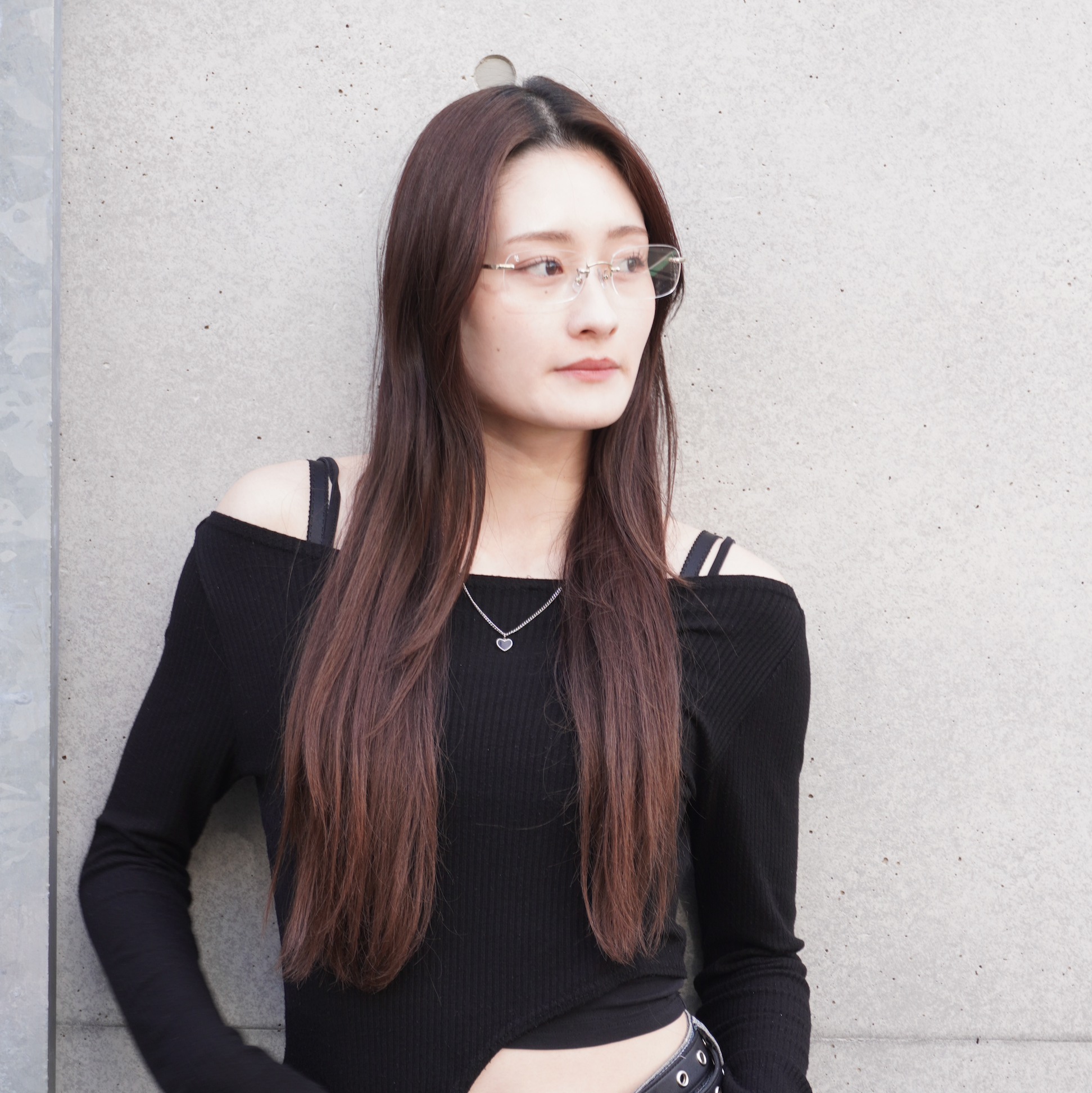 リムレス サングラス シルバー