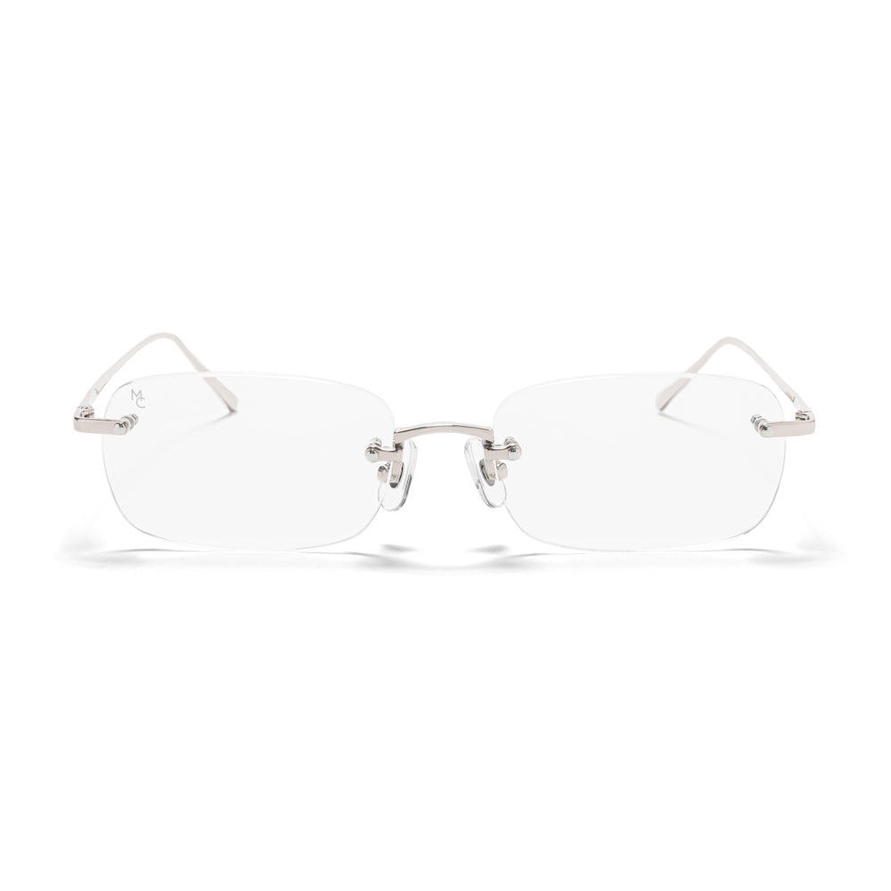 【美品】MODERN CLASSIC リムレス サングラス シルバー リムレス サングラス シルバー｜MODERN CLASSIC（モダン