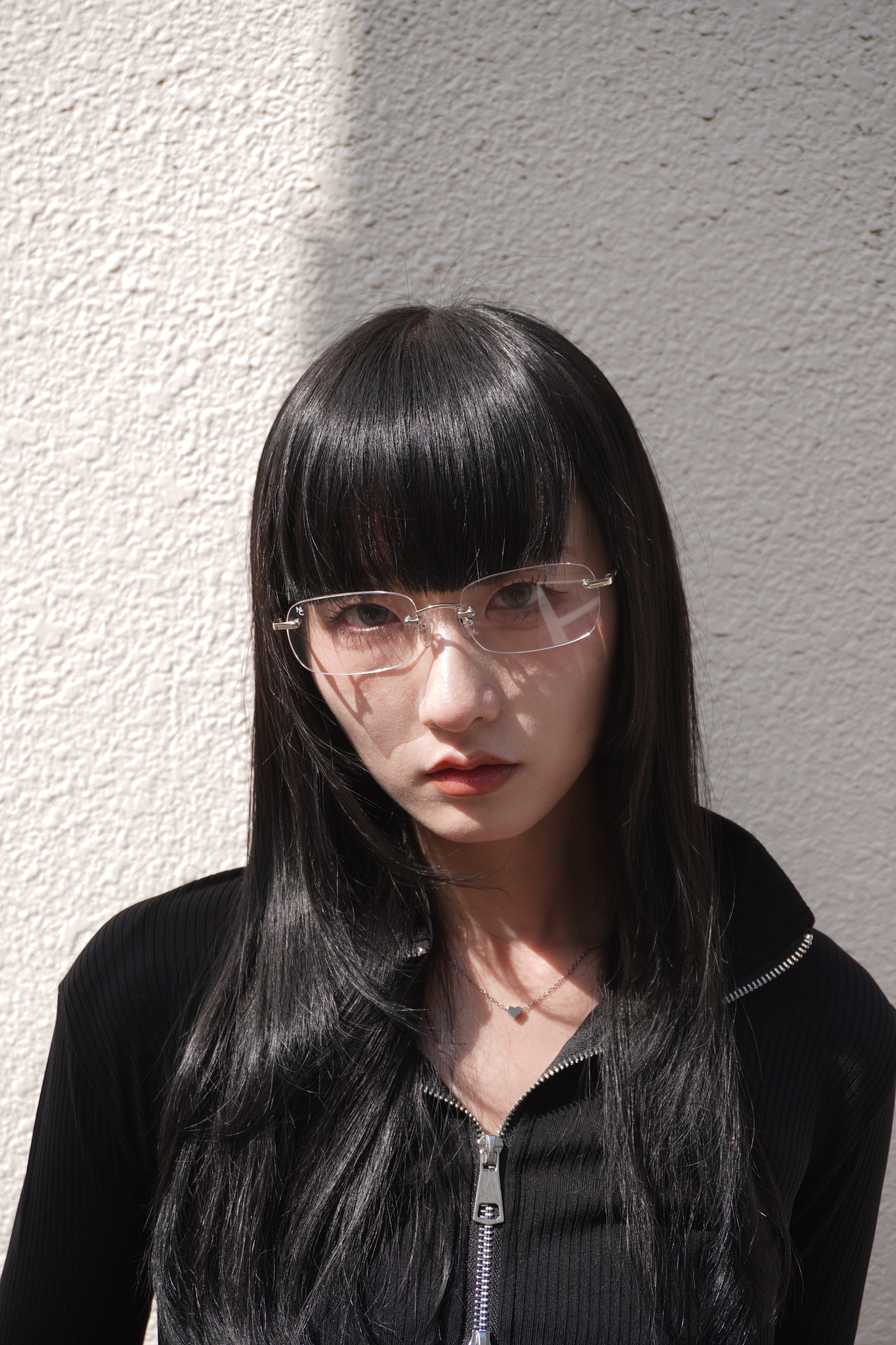 美品】MODERN CLASSIC リムレス サングラス シルバー リムレス